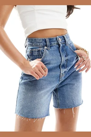 Stradivarius Denim dad short in medium