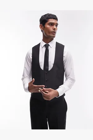 Topman Slim tux suit waistcoat in
