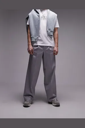 Topman Extreme baggy elasticated waist trouser in light