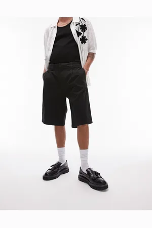 Topman Wide chino shorts in
