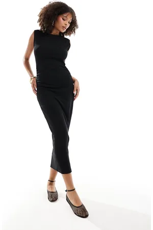 Pimkie Sleeveless ruched waist bodycon maxi dress in