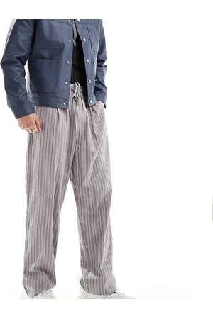 Reclaimed Striped pull on trouser in stripe