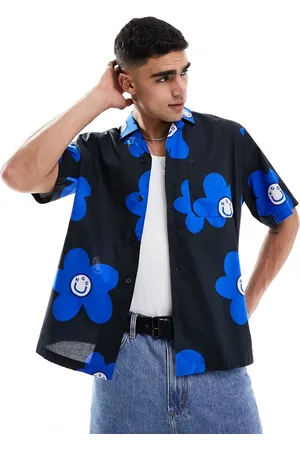 Hugo Blue Floral shirt in