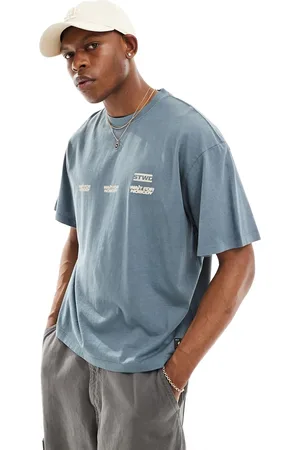 Pull&Bear What do you stand for printed t-shirt in blue
