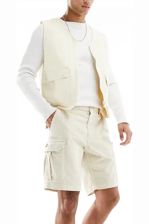 Tommy Hilfiger Ethan cargo shorts in off white