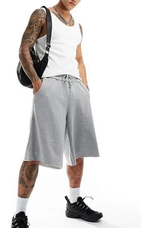 COLLUSION Skater long line fit short in marl