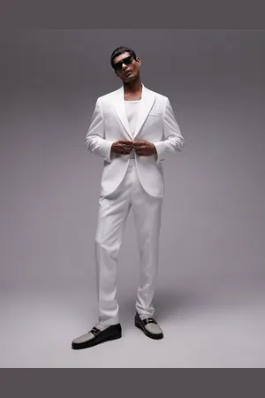 Topman Slim tux suit trousers in