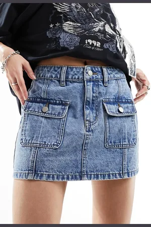 Bailey Rose Micro denim mini skirt with Y2K detail
