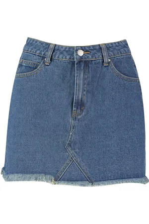 Boohoo High Waisted Micro Denim Mini Skirt