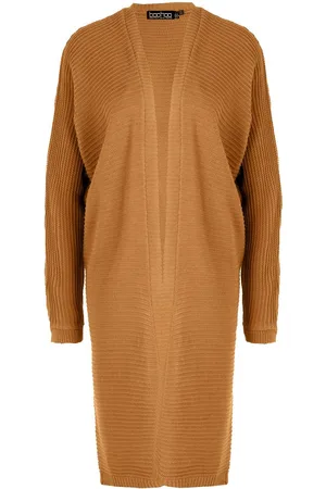Boohoo Cocoon Oversized Rib Knit Cardigan