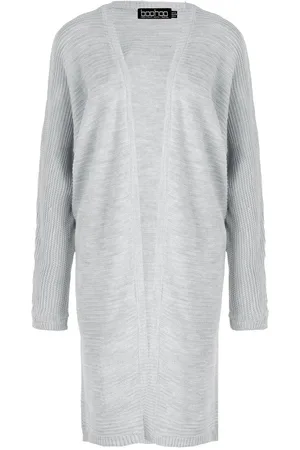 Boohoo Cocoon Oversized Rib Knit Cardigan