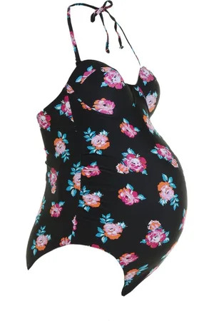 Boohoo Maternity Floral Strap Swimsuit