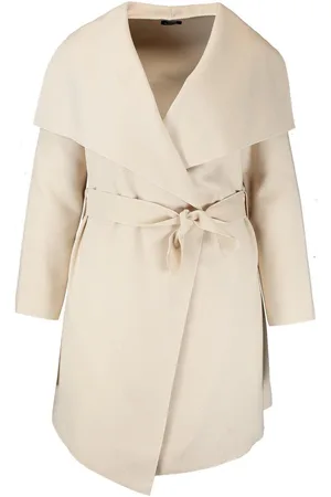 Boohoo Plus Wool Look Coat