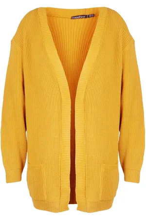 Boohoo Plus Boyfriend Knitted Cardigan