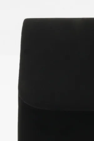 Boohoo Micro Mini Suedette Clutch And Chain Bag