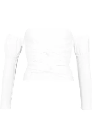 Boohoo Off The Shoulder Puff Sleeve Top