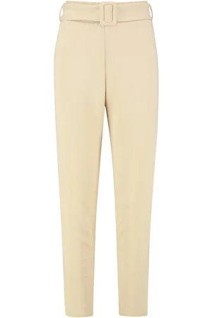 Boohoo Belted Cigarette Trousers