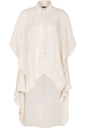 Boohoo Dobby Chiffon Oversized Maxi Shirt