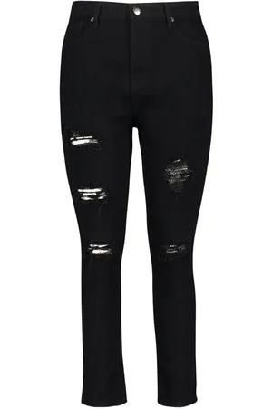 Boohoo Plus Distressed Skinny Jeans