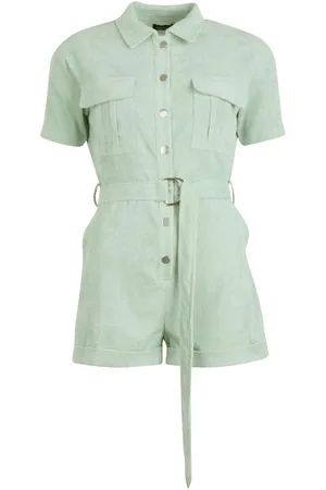 Boohoo Cord Utility Playsuit