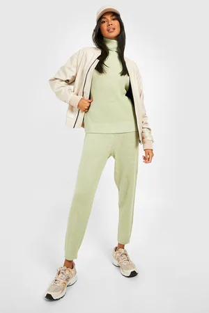 Boohoo Turtle Neck Knitted Tracksuit