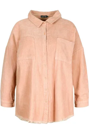 Boohoo Plus Oversized Cord Shirt