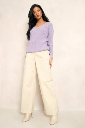 Boohoo Tall Basic V-Neck Longline Jumper