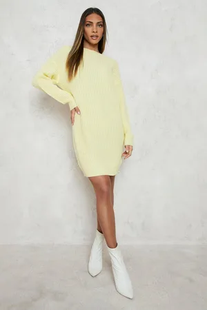 Boohoo Crew Neck Jumper Dress