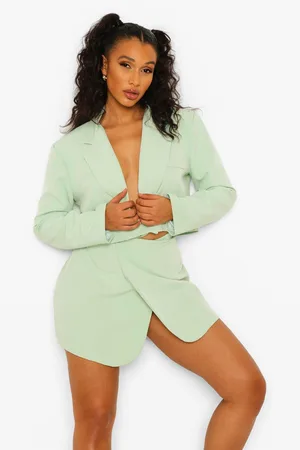 Boohoo Wrap Front Mini Skirt