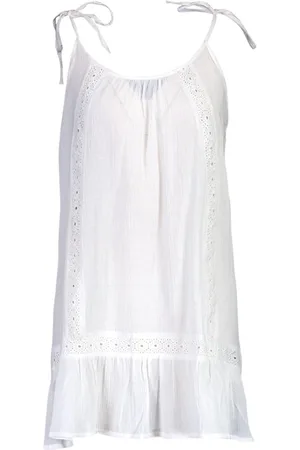 Boohoo Embroidered Cheesecloth Beach Dress