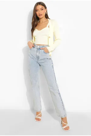 Boohoo Knitted Bralet And Cardigan Co-ord