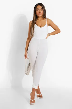 Boohoo Petite Strappy Cigarette Trouser Jumpsuit