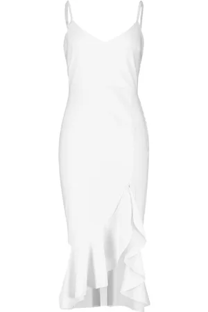 Boohoo Strappy Frill Hem Midi Dress