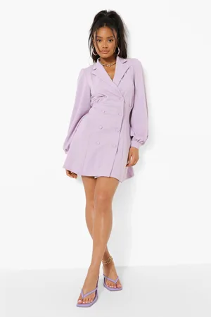 Boohoo Blouson Sleeve Blazer Dress