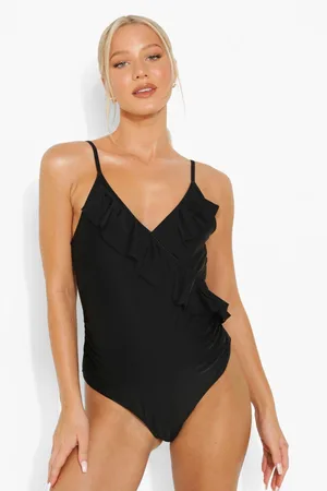 Boohoo Maternity Frill Detail Strappy Swimsuit