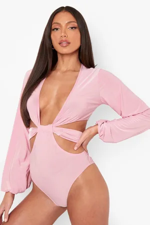 Boohoo Tall Slinky Cut Out Bodysuit