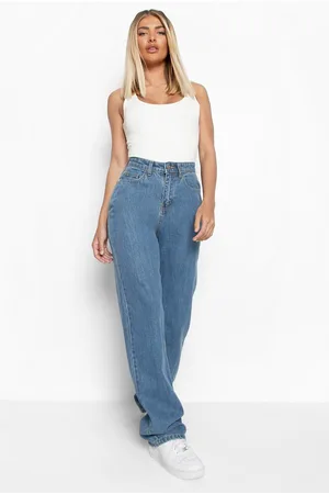 Boohoo High Rise Wide Leg Jeans
