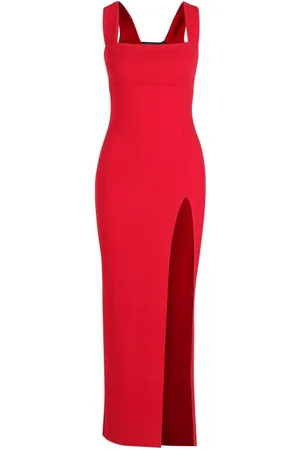 Boohoo Petite Recycled Square Neck Split Maxi Dress