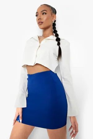 Boohoo Woven Mini Tube Skirt