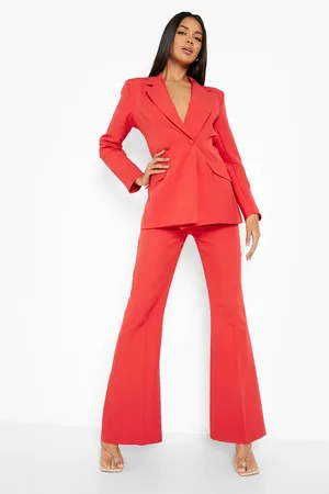 Boohoo Fit & Flare Tailored Trousers