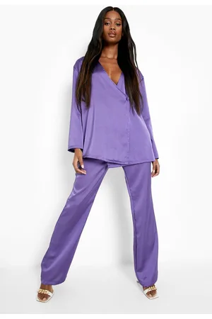 Boohoo Satin Asymmetric Drape Front Shirt