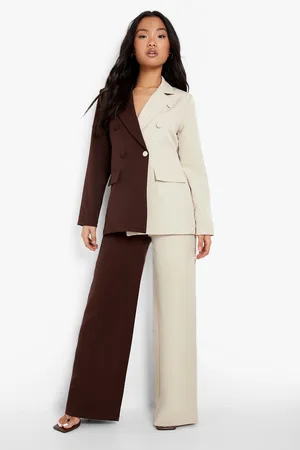 Boohoo Petite Colourblock Spliced Trouser