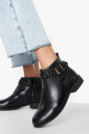 Boohoo Plait Detail Chelsea Boots