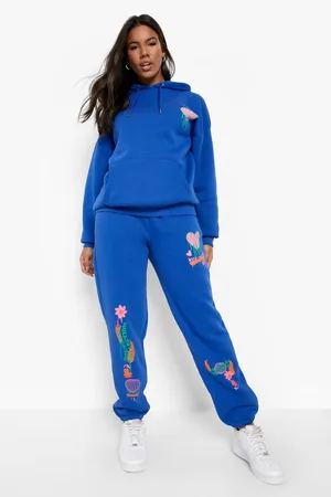 Boohoo Graffiti Print Hoodie & Jogger Tracksuit