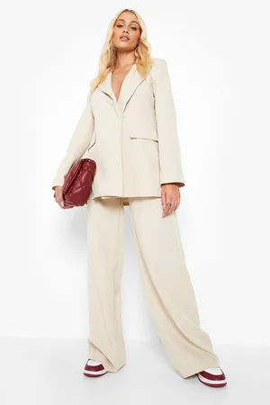 Boohoo Wide Leg Tailored Trousers