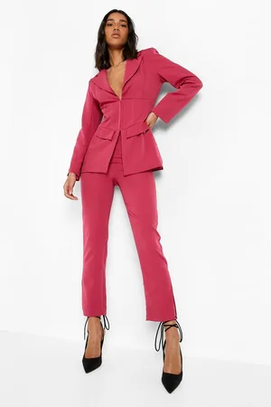 Boohoo Tailored Slim Fit Split Side Trousers
