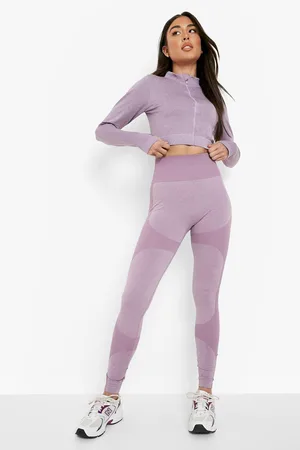 Boohoo Seamless Marl Zip Through Active Jacket