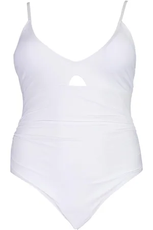 Boohoo Plus Ruched Control Swimsuit