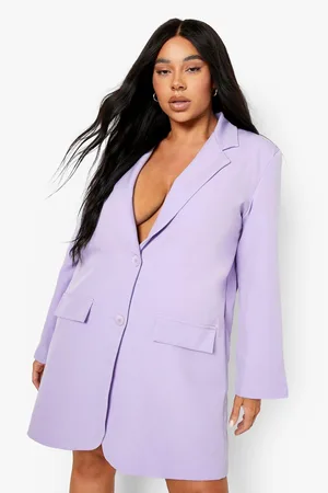 Boohoo Plus Oversized Dad Blazer Dress