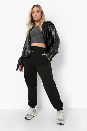 Boohoo Plus Belted Faux Leather PU Biker Jacket